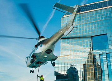 Helicopter Sign Placement in Fort Worth